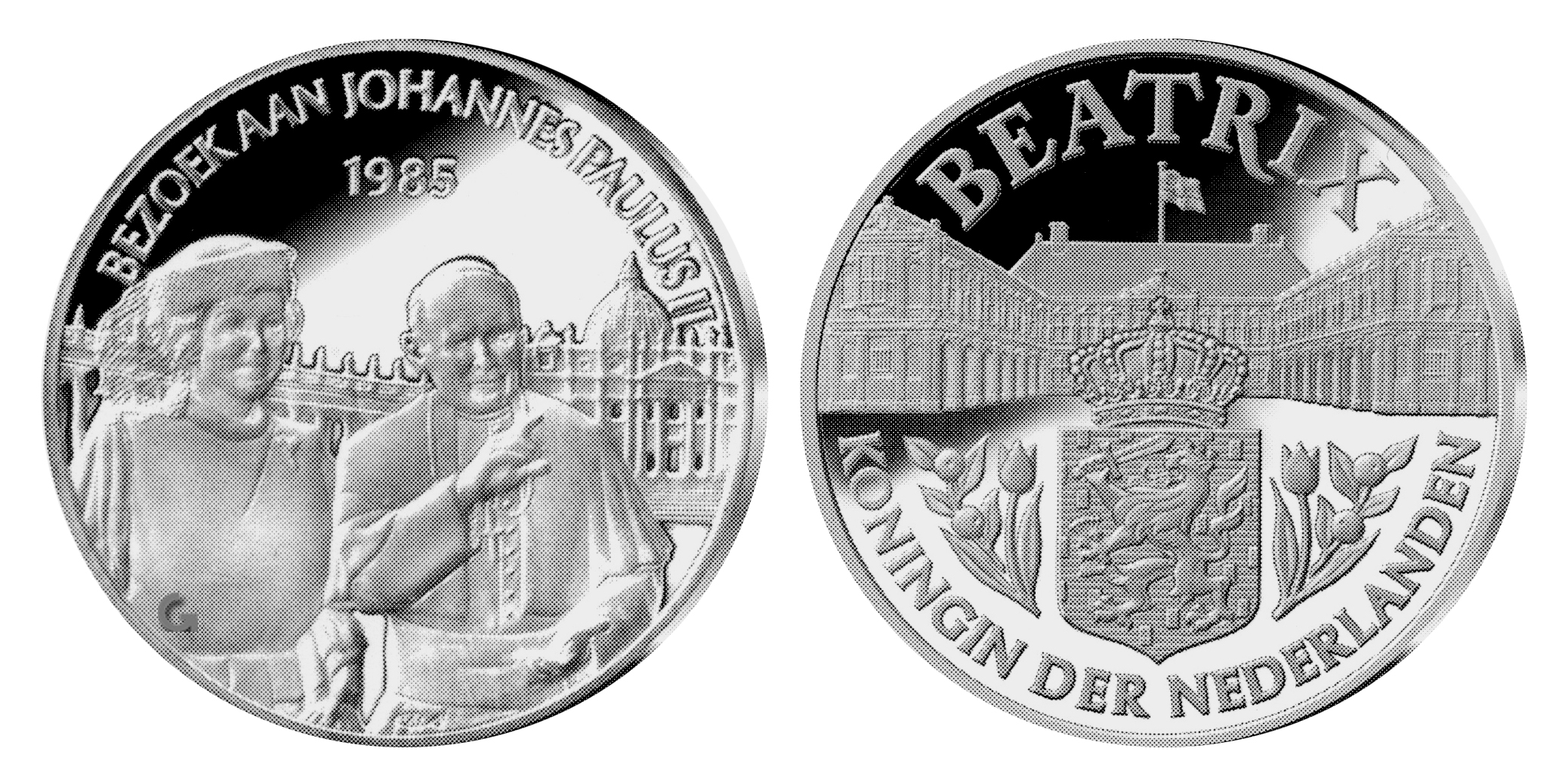 Bezoek aan Johannes Paulus II 1985 Beatrix bezoekt Paus Johannes Paulus 2